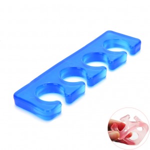 Разделители силиконовые для педикюра 1 пара - "прозрачнно-синий"