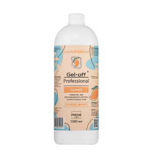 Gel-off Обезжириватель, Сочное манго, 1 литр  (Жидкость для обезжиривания и снятия липкого слоя)