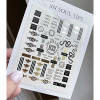 Sn Soul Tips 033 фольгированный Слайдер дизайн