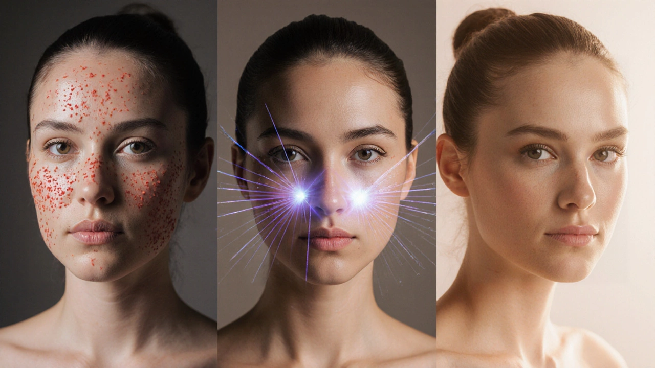 Трансформация кожи: от пигментации и купероза к здоровому сиянию под естественным светом.