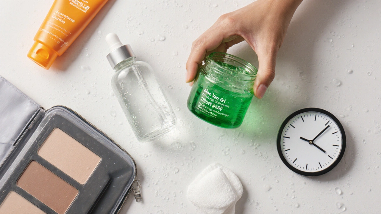 Уход за кожей после лазера: охлаждённый гель, солнцезащитный крем и запрещённый макияж.