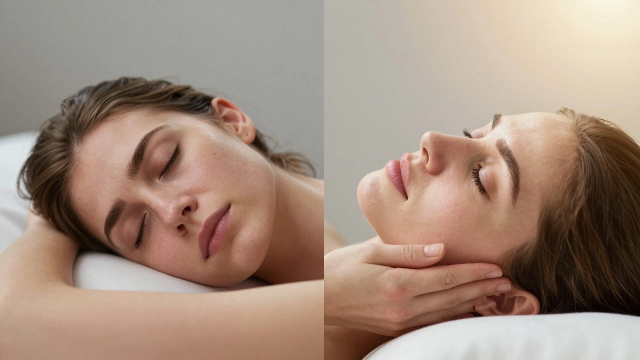 Сравнение лица: до и после естественного ухода — тусклость и сияние.